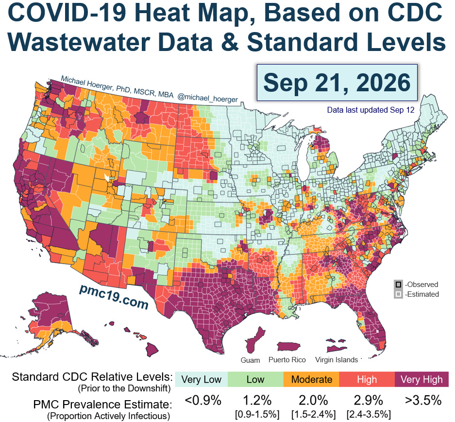Covid heat map