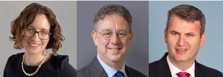 Beth Grossman, Simon Myerson KC and Mark Lewis