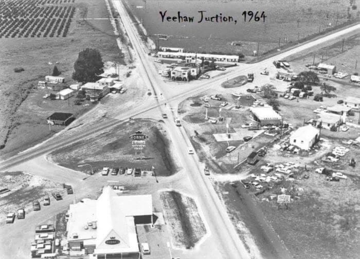 Aerial Photo of Yeehaw Junction in 1964
