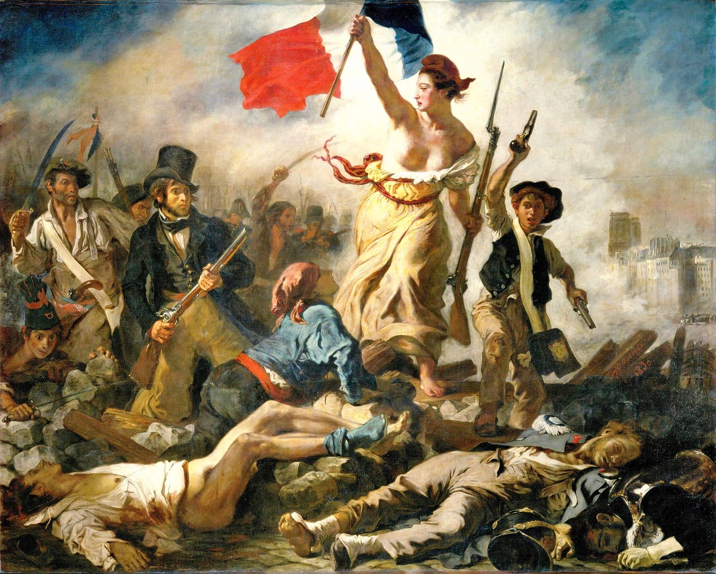 Liberty Leading the People by Eugène Delacroix - ArtIconog