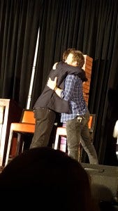 Misha hugs!