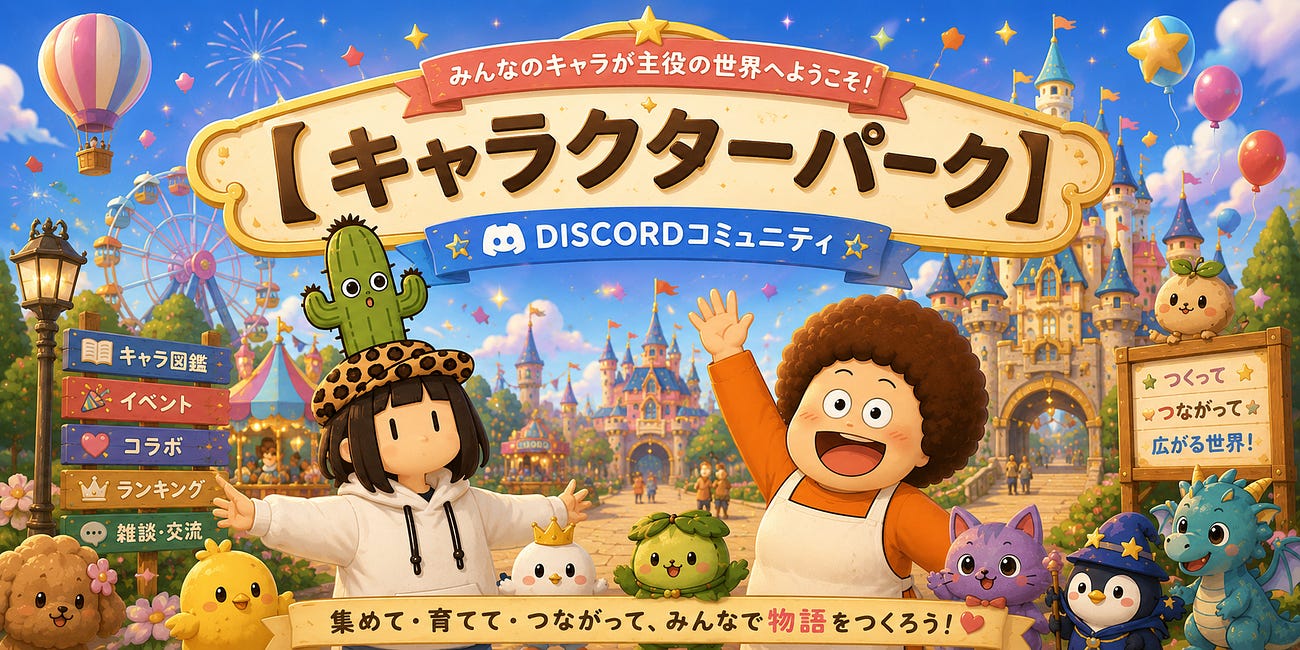 キャラクターパークが生まれます! 〜キャラクターが生きる世界を、一緒につくろう。〜