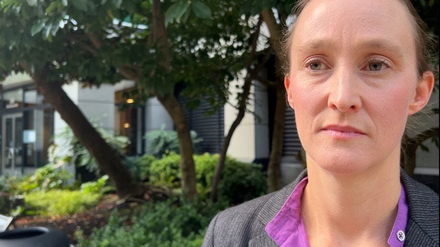 Seattle Mayor Katie Wilson speaks during the 2025 campaign, which later drew a formal penalty after... Seattle Mayor Katie Wilson speaks during the 2025 campaign, which later drew a formal penalty after...