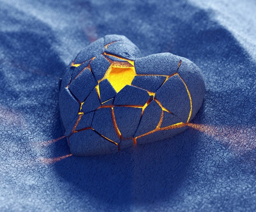 a rock with a hole in the middle of it