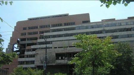 L'ancien ministère de la Défense serbe L'ancien ministère de la Défense serbe