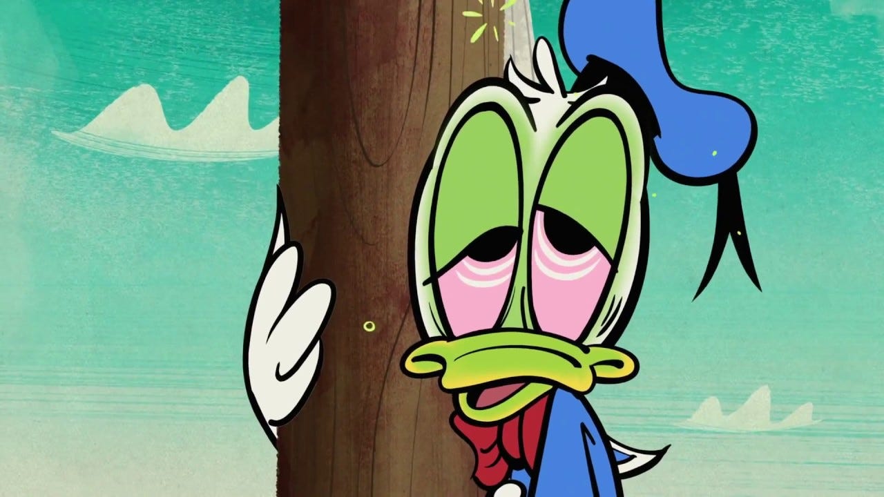 Donald Duck Seasick - YouTube