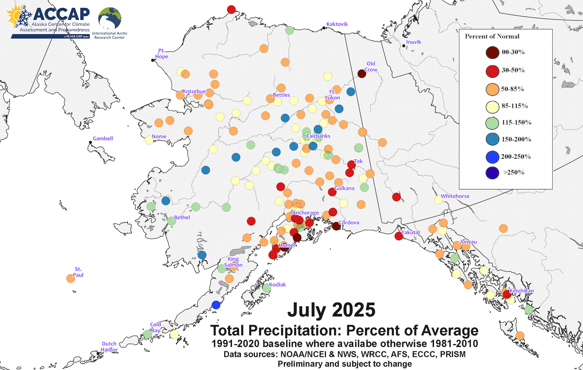 July 2025 Arctic and Alaska Climate Summary