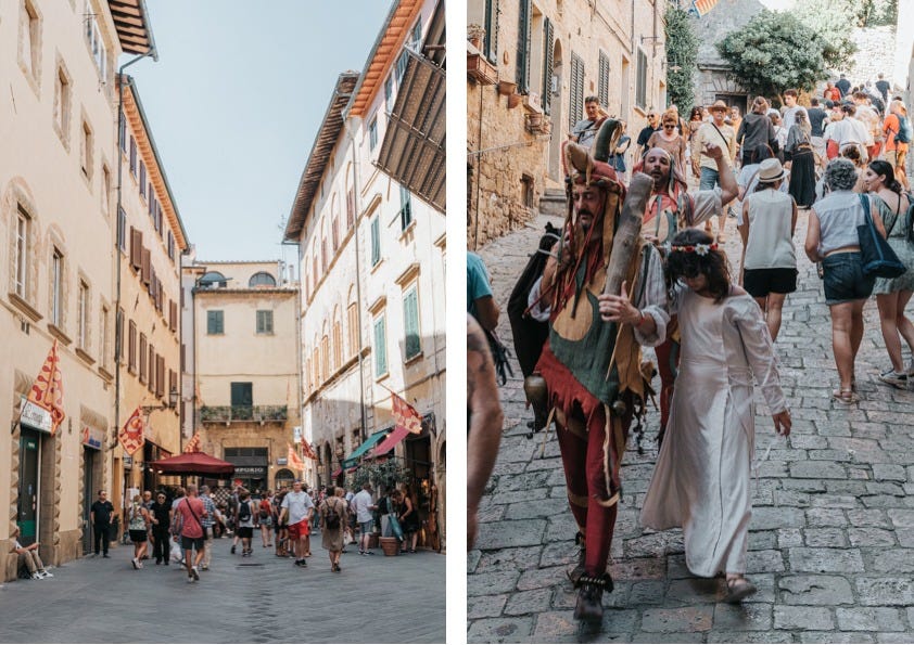 August in South Tuscany is filled with festivities and here are some ideas if you'd like to add the local folklore to your Tuscany experience.