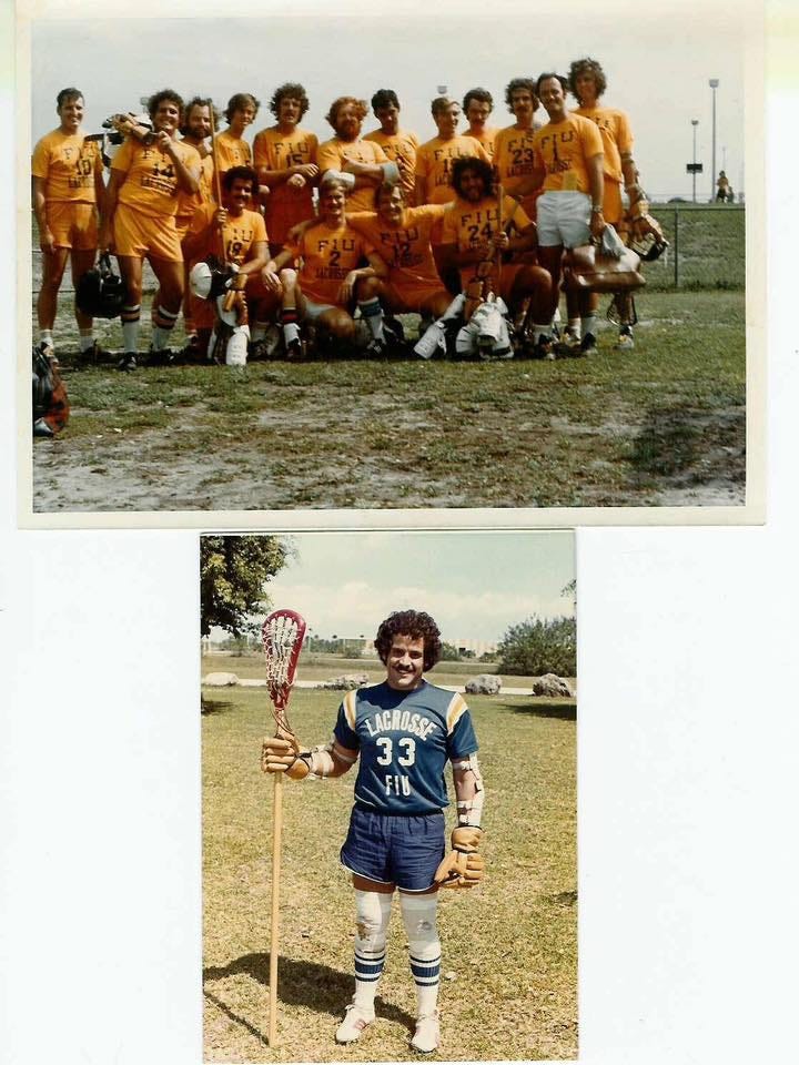 May be an image of 5 people, people playing football, people playing soccer and text that says 'LACROSSE 33 FIU'