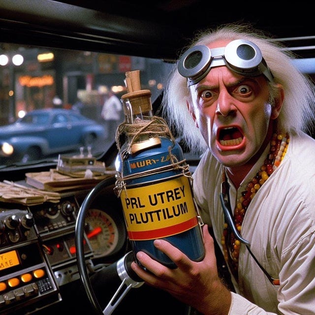 The Deleted Scene from Back To The Future, when Doc Brown buys stolen  Plutonium from The Libyans : r/weirddalle