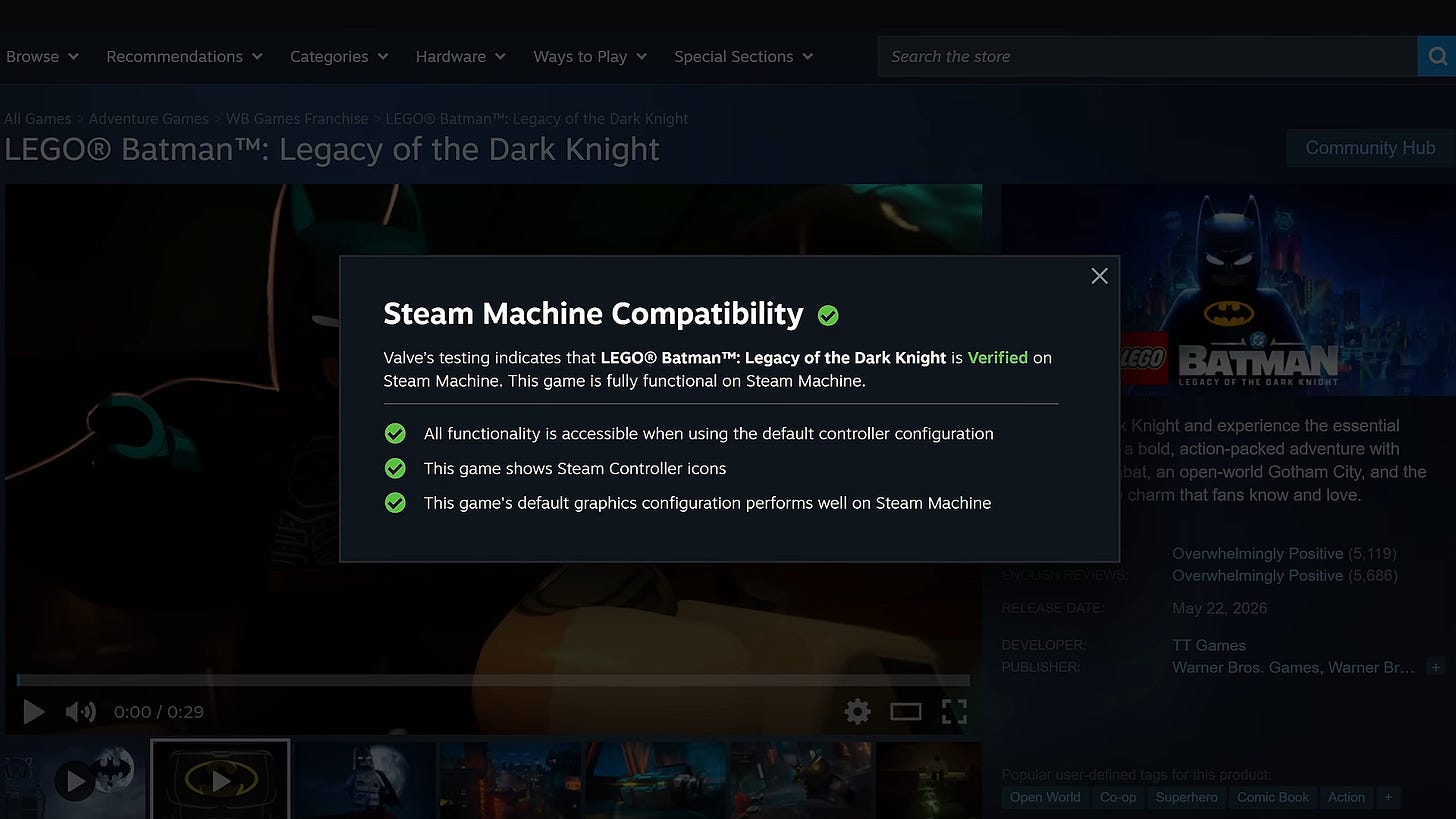 Steam Machine Compatibility