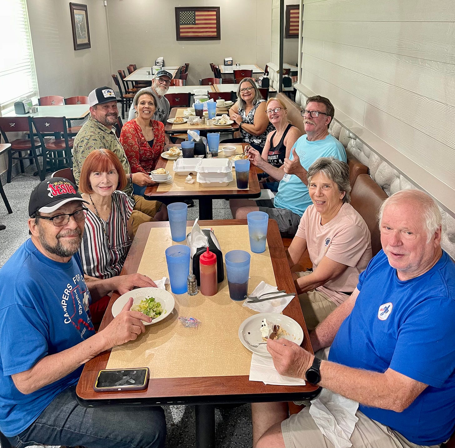 Photo of our lunch group.