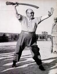 Although the General is Fat and 56 he has plenty of energy for Sword Games  with his Troops!” Chinese Warlord Ma Hongkui, 1948 [517 x 673] :  r/HistoryPorn
