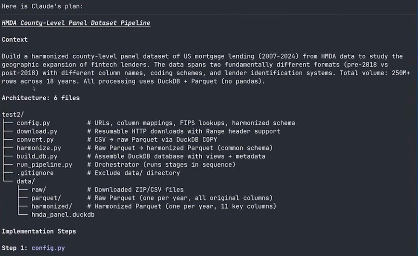 Large Datasets and Structured Databases: Claude Code for Economists