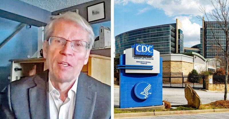 Martin Kulldorff on the left and CDC on the right