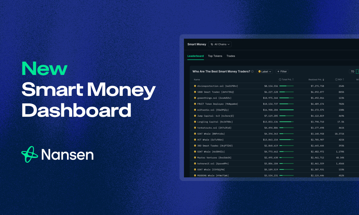 Nansen’s New Smart Money Dashboard