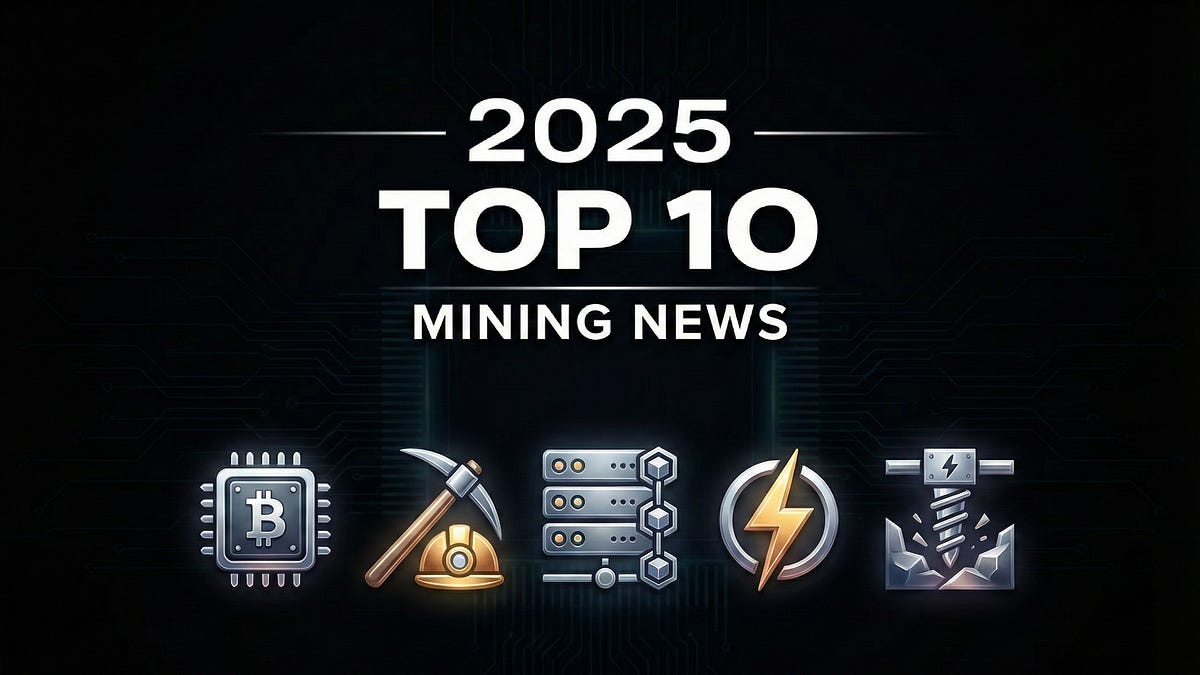 Top 10 Mining News of 2025: Miners Pivot to AI, Bitcoin Hashrate Breaks 1  ZH/s, Trump Family and Tether Enter the Sector, and Sovereign Mining  Emerges, etc