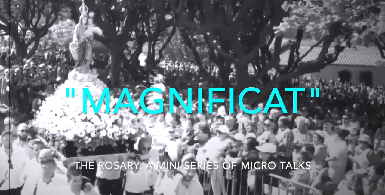 Magnificat: "The Visitation" + Fr. David Michael prays the First Luminous Mystery of the Rosary in new video draft.