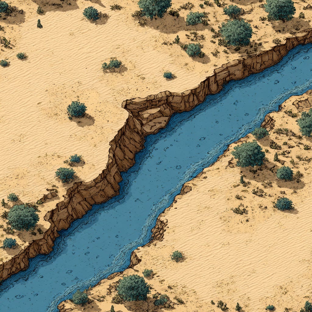 Wüste & Fluss