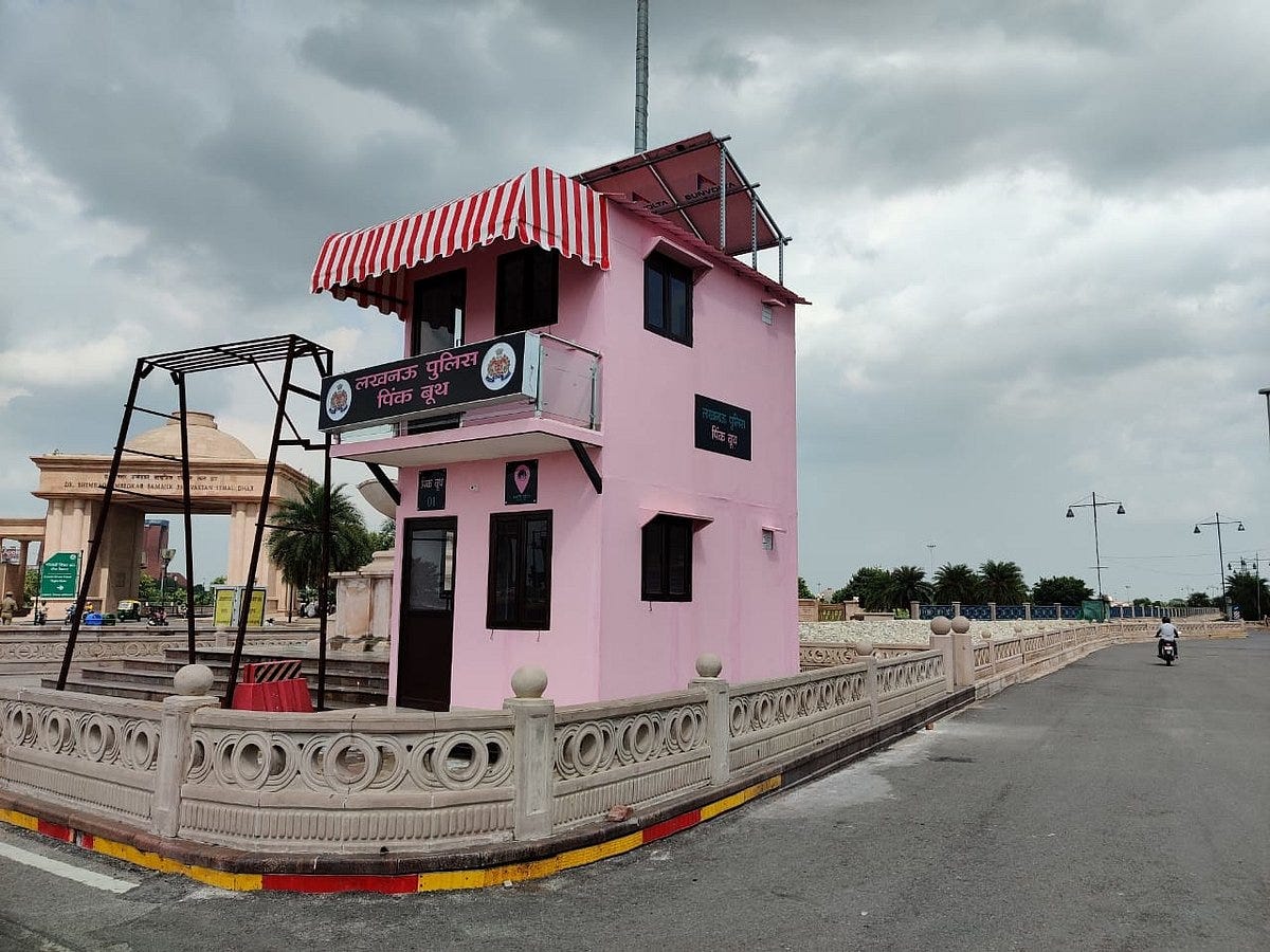 Spotted Pink Police Booths in Lucknow? Here's what they stand for!