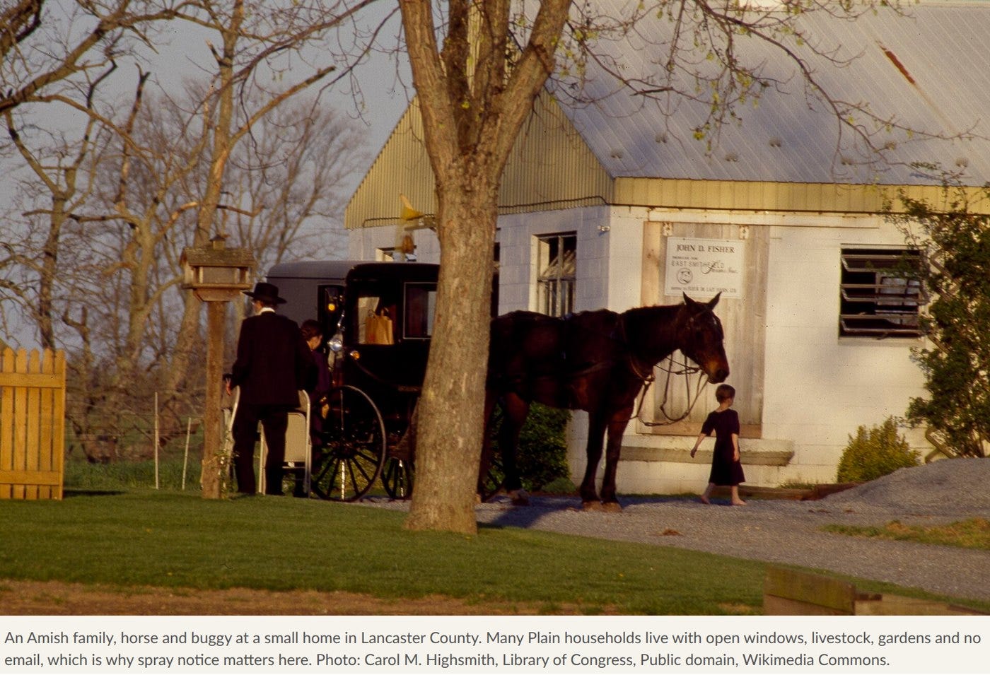 An Amish family at home in Lancaster County. Photo: Carol M. Highsmith, Library of Congress, Public domain.