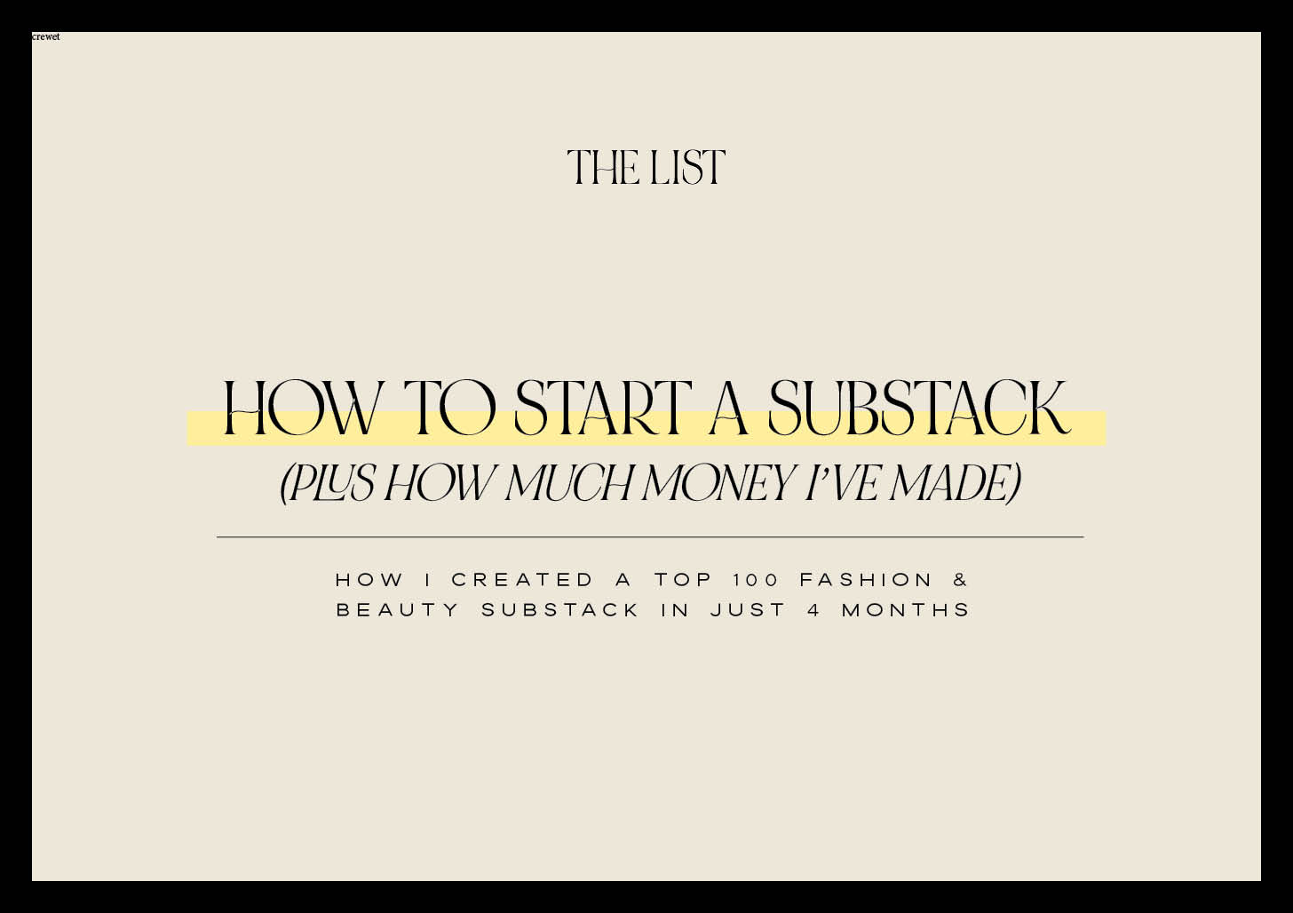 Upstart Substack How to start a Substack (& how much money I've made)