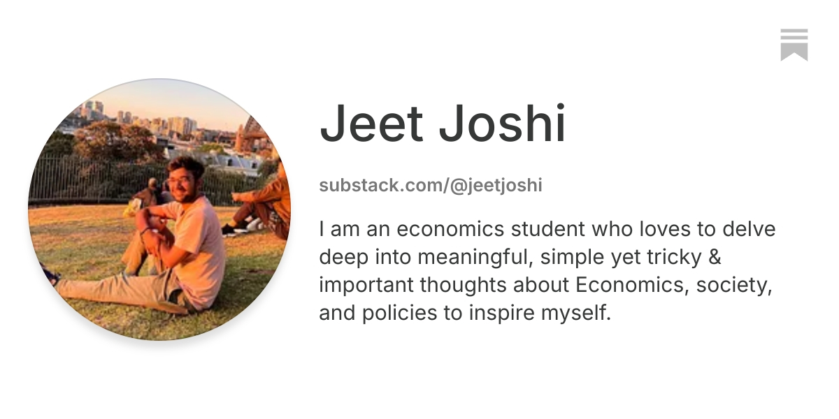 Jeet Joshi | Substack