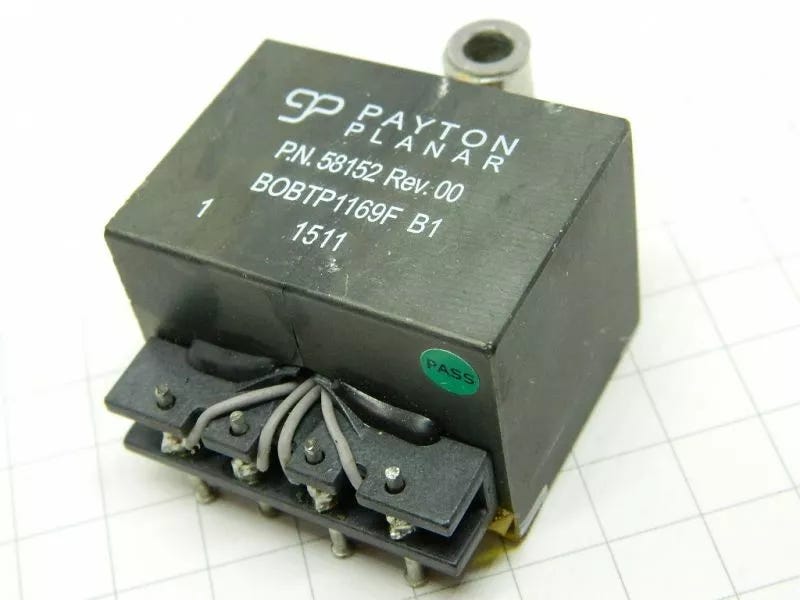 PAYTON PLANAR 58152 REV 00 HIGH POWER PLANAR TRANSFORMER FOR DC/DC # PAYTON PLANAR 58152 REV 00 HIGH POWER PLANAR TRANSFORMER FOR DC/DC #
