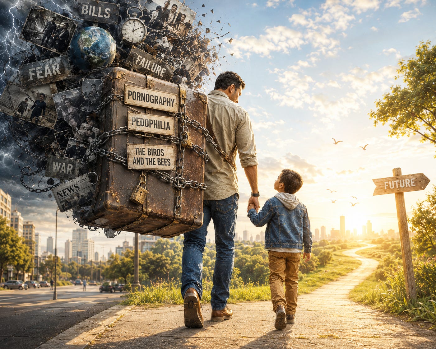 Cover image for The Heavy Suitcase: How to Carry the World with Your Child