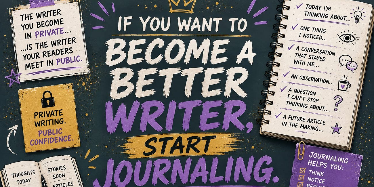 If You Want To Become A Better Writer, Start Journaling