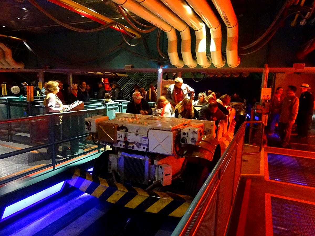 A ride vehicle on DINOSAUR at Disney's Animal Kingdom. Image: Freddo via Wikimedia Commons A ride vehicle on DINOSAUR at Disney's Animal Kingdom. Image: Freddo via Wikimedia Commons