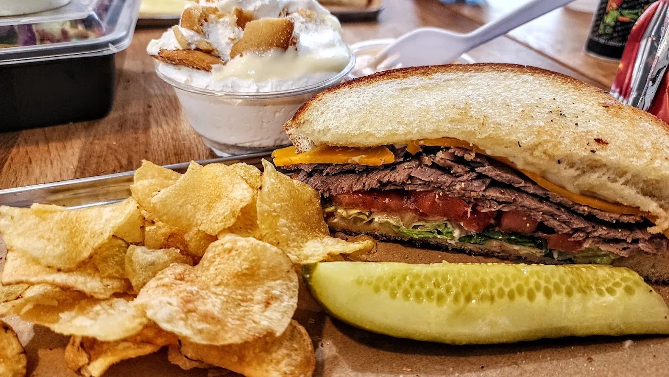 Photo of roast beef sandwich Photo of roast beef sandwich