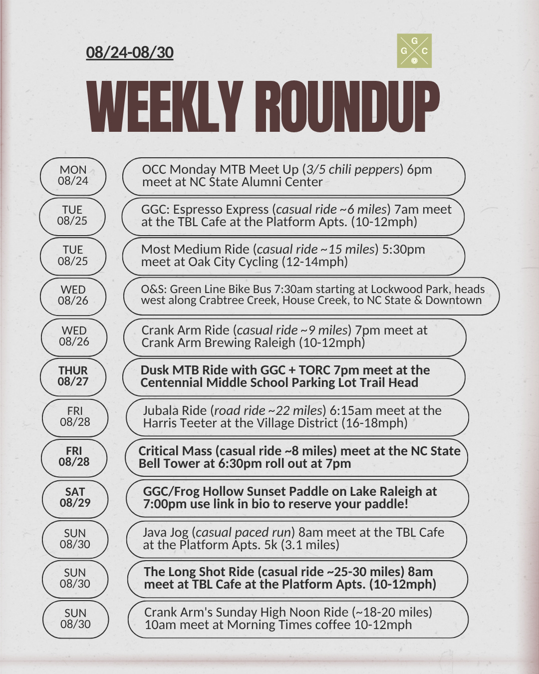 Weekly Roundup August 24-30 Weekly Roundup August 24-30