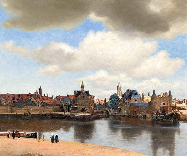May be art of 5 people, castle and Rijksmuseum