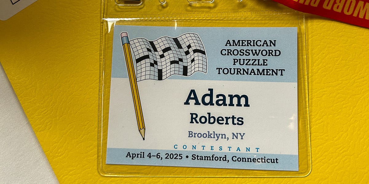 I went to the american crossword puzzle tournament
