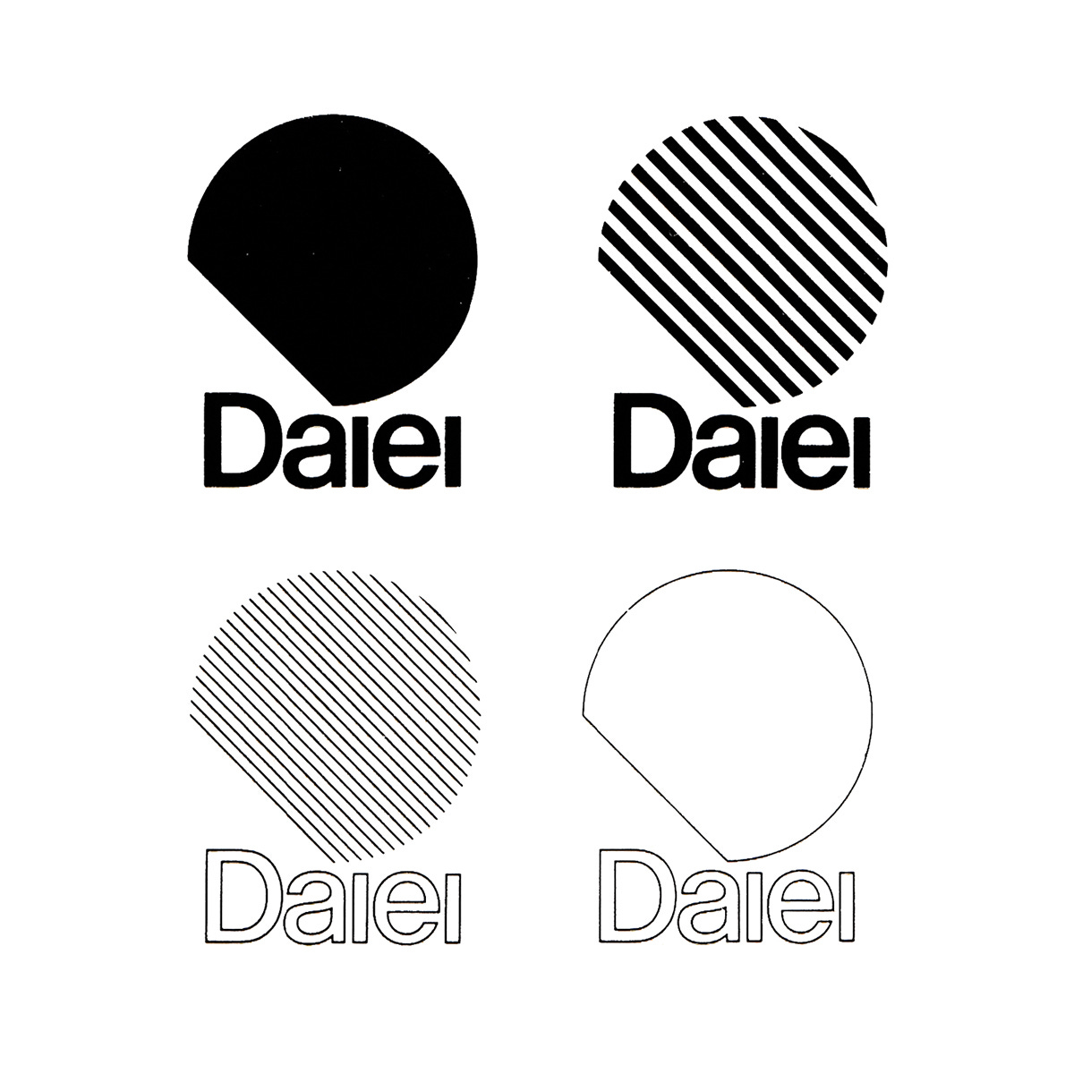 Rei Yoshimura & PAOS Inc's 1975 logo for Daiei.