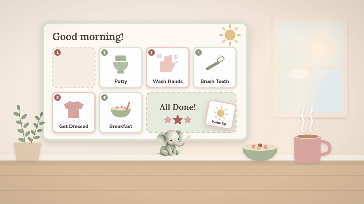 How a Visual Schedule Changed Our Autism Morning Routine
