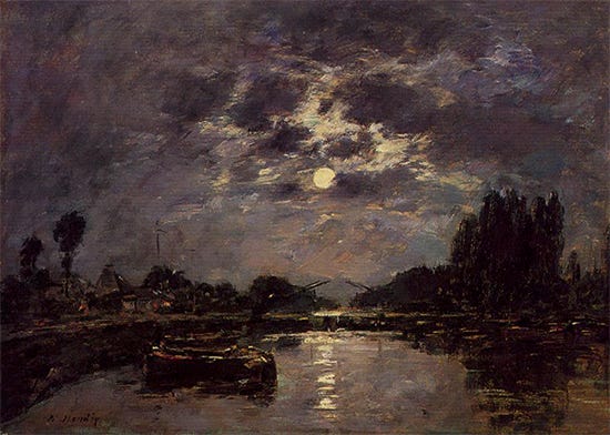 The Effect of the Moon, 1891, Eugene Boudin