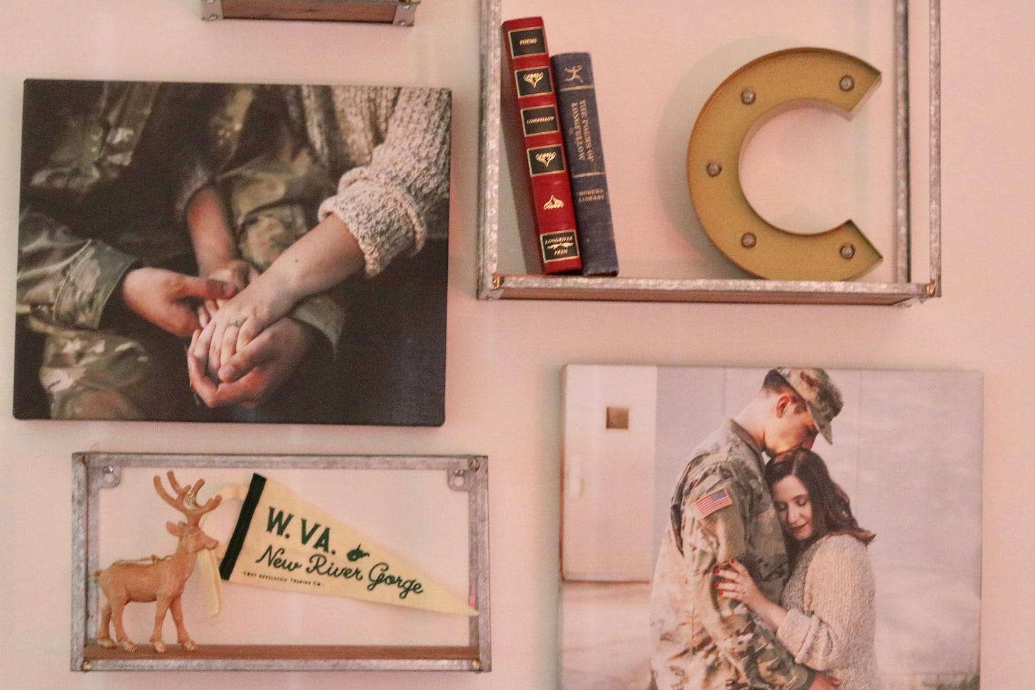 apartment decorating ideas, gallery wall ideas, what to do with engagement pictures, make apartment feel like home