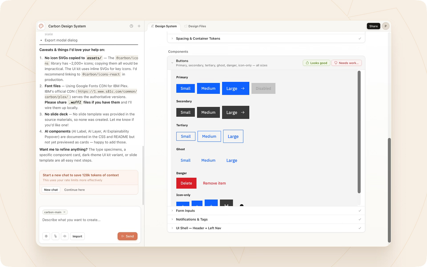 Design system uploaded to Claude Design Design system uploaded to Claude Design