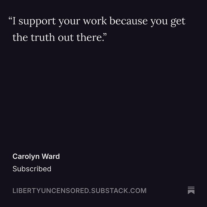 What Folks are Saying about Liberty Uncensored