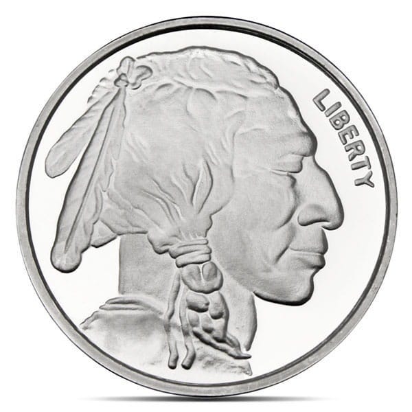 Buffalo / Indian Head Silver Round — Money Metals Exchange