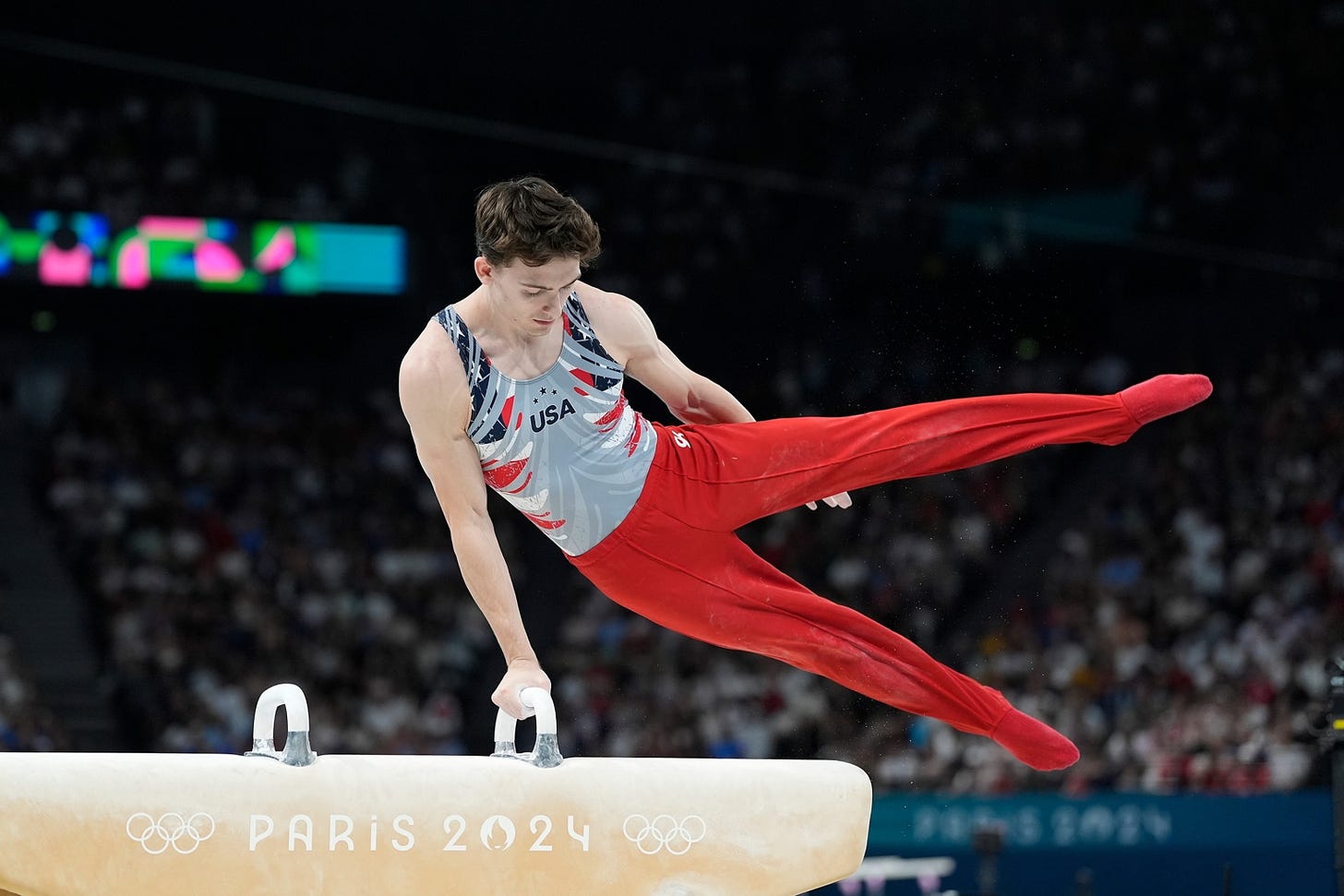 Stephen Nedoroscik becomes breakout star of 2024 Paris Olympics: What to  know about the pommel horse pro - ABC News