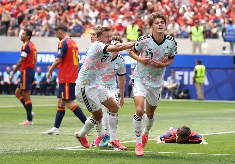 L’Espagne élimine la Belgique et rejoint la France en demi-finale de la Coupe du monde L’Espagne élimine la Belgique et rejoint la France en demi-finale de la Coupe du monde
