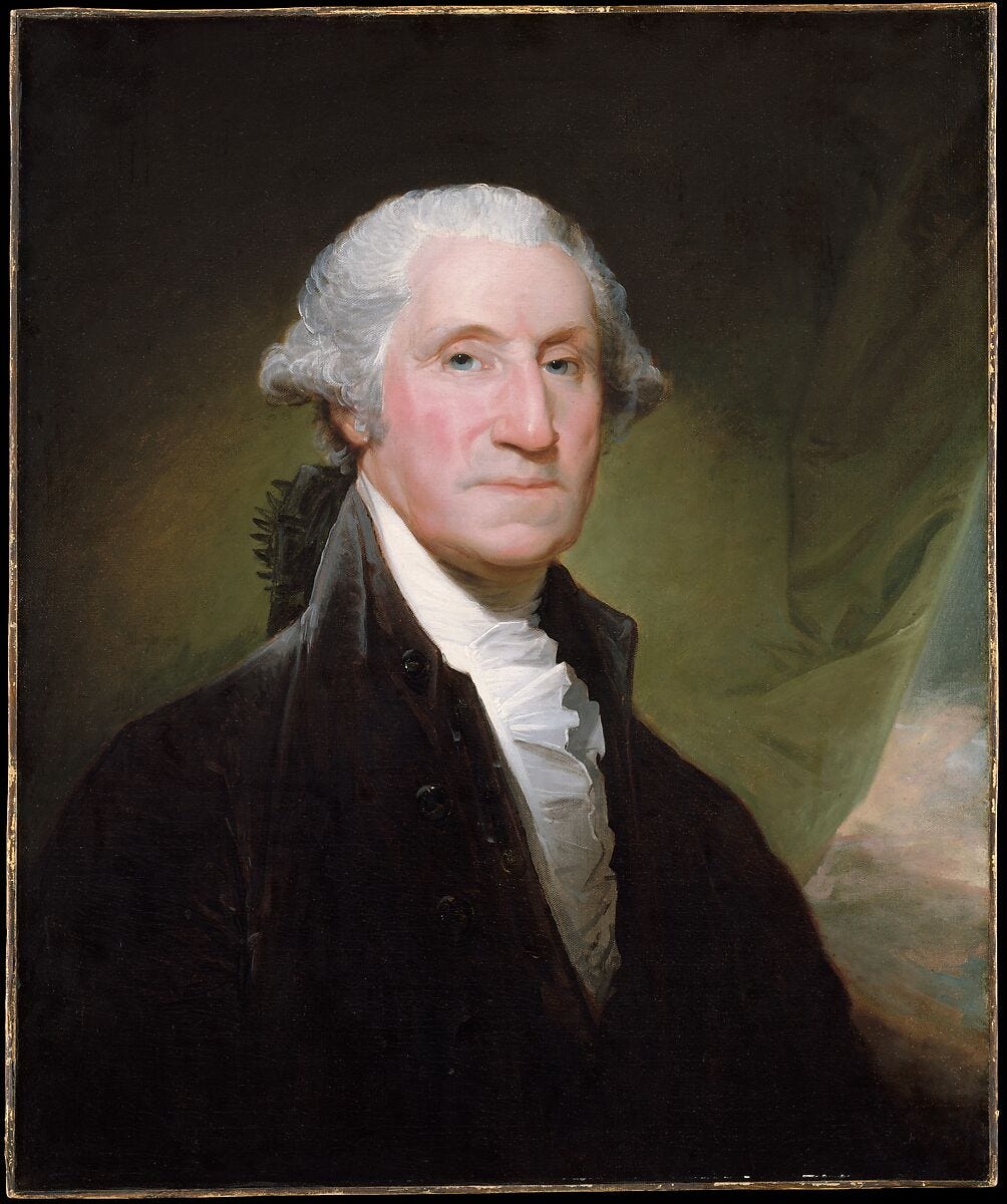 George Washington, Gilbert Stuart (American, North Kingston, Rhode Island 1755–1828 Boston, Massachusetts), Oil on canvas, American 