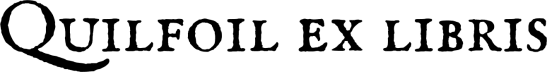 Quilfoil ex libris