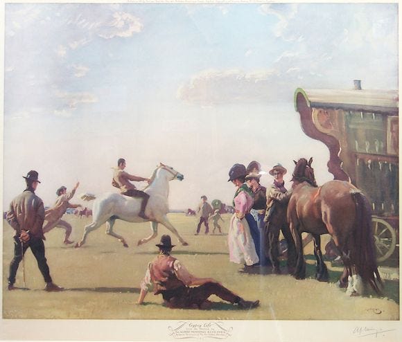 Munnings Among the Romani - by James Gurney - Paint Here