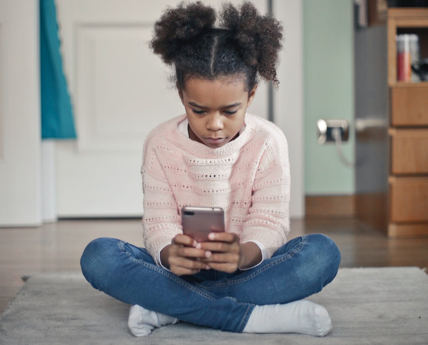 Girl with phone