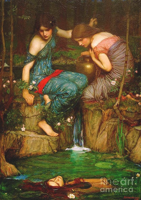 neo raphaelite paintings making a resurgence with the visuals from the fate of ophelia, song by Taylor Swift 