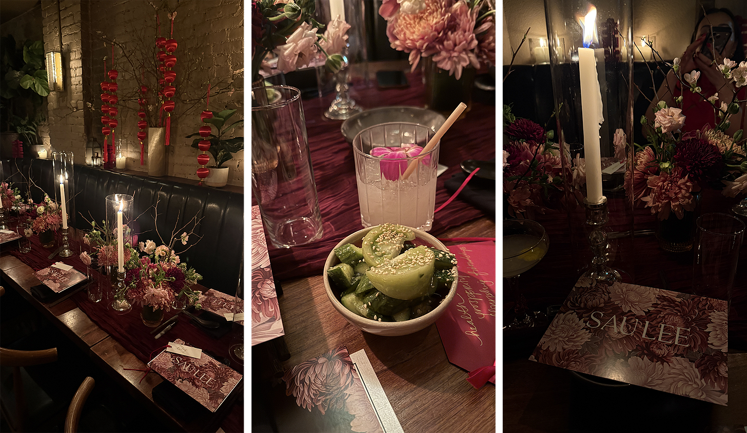 Sau Lee event at Chinese Tuxedo